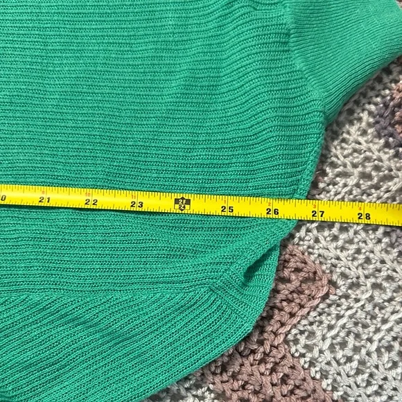 Brooks Brothers Turquoise Knit Half-Zip Sweater - Picture 4 of 5